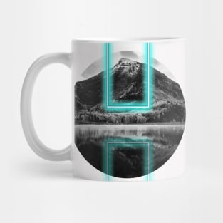 Neon Mountain Winter Mug